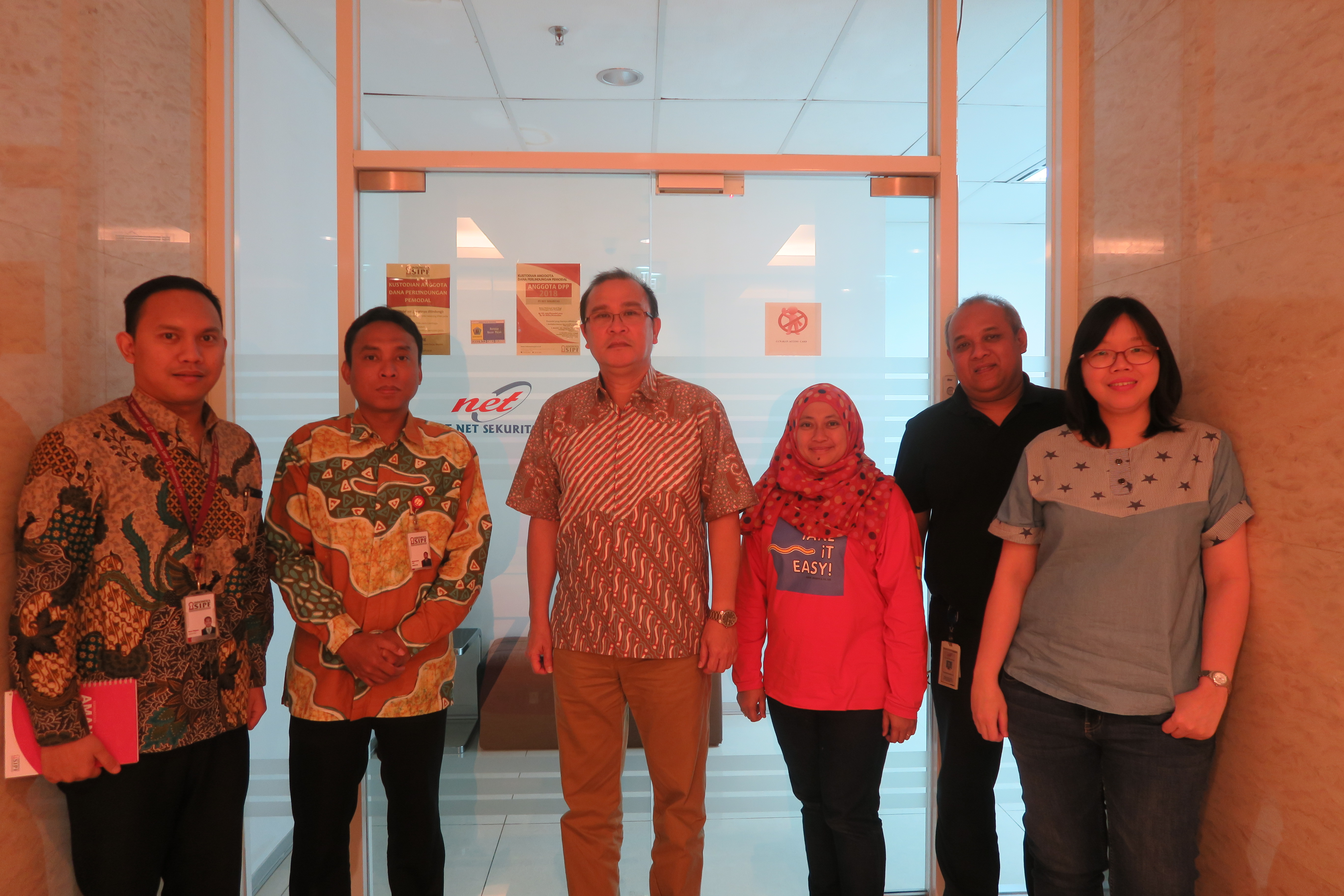 Kunjungan ke PT Net Sekuritas dalam Rangka Sosialisasi Dana Perlindungan Pemodal