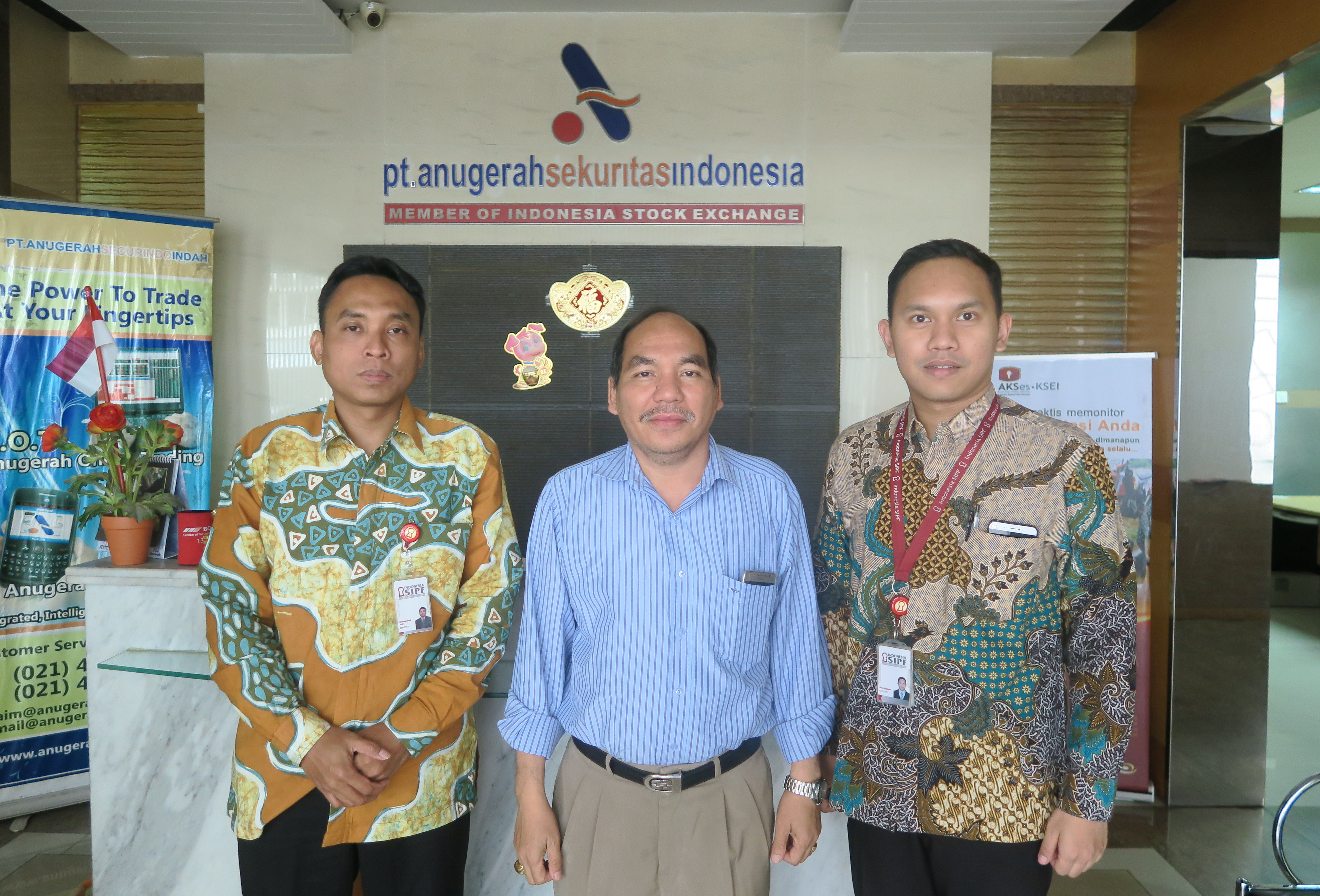 Kunjungan ke PT Anugerah Sekuritas Indonesia dalam Rangka Sosialisasi Dana Perlindungan Pemodal