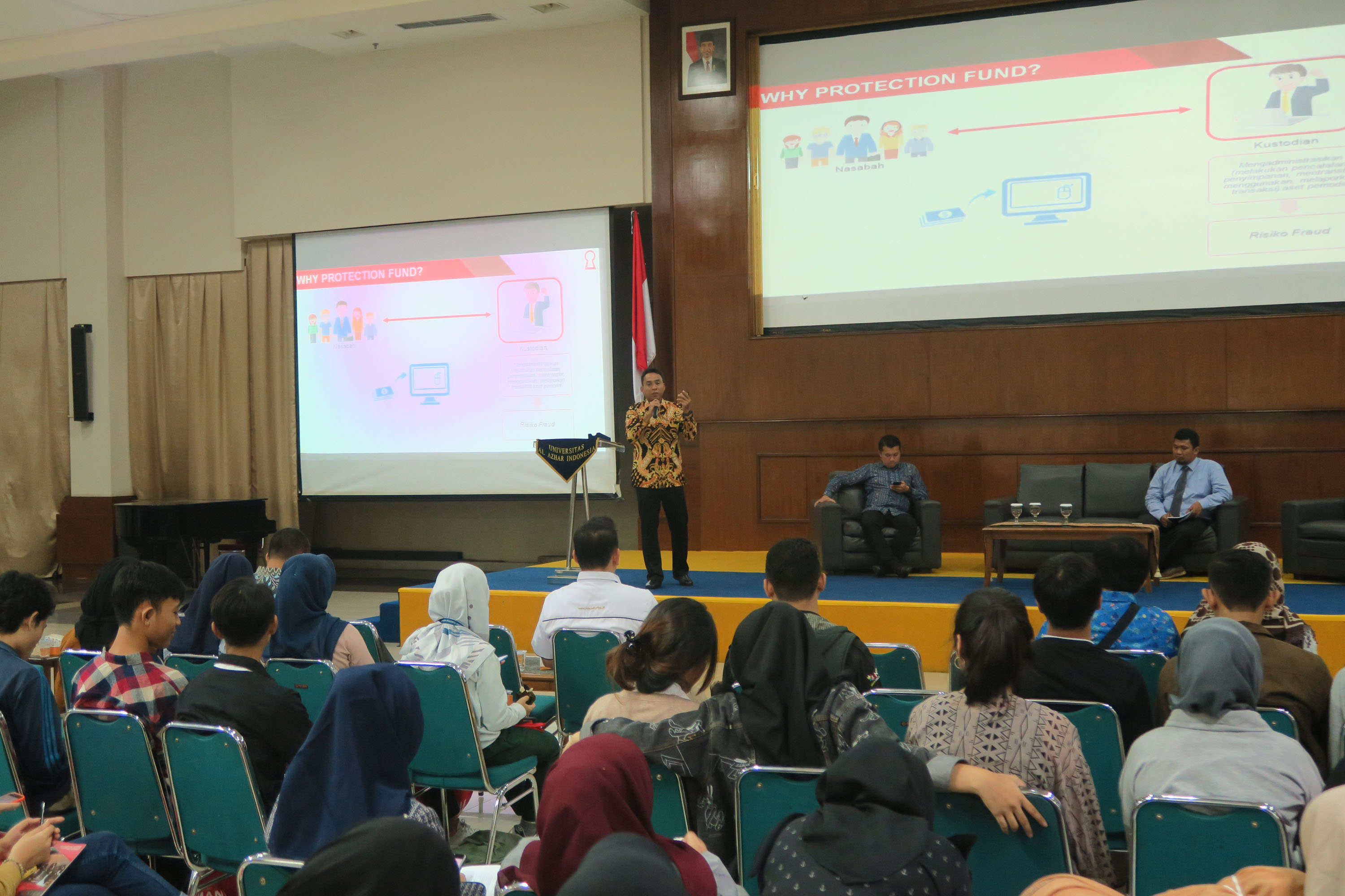Narasumber di Acara Expo Yuk Nabung Saham, Universitas Al Azhar Indonesia