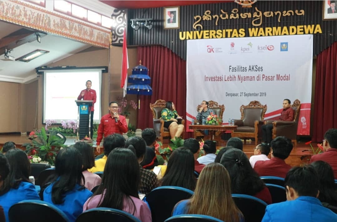 Berpartisipasi dalam Kegiatan Sosialisasi Layanan AKSes dan Perlindungan Investor di Bali
